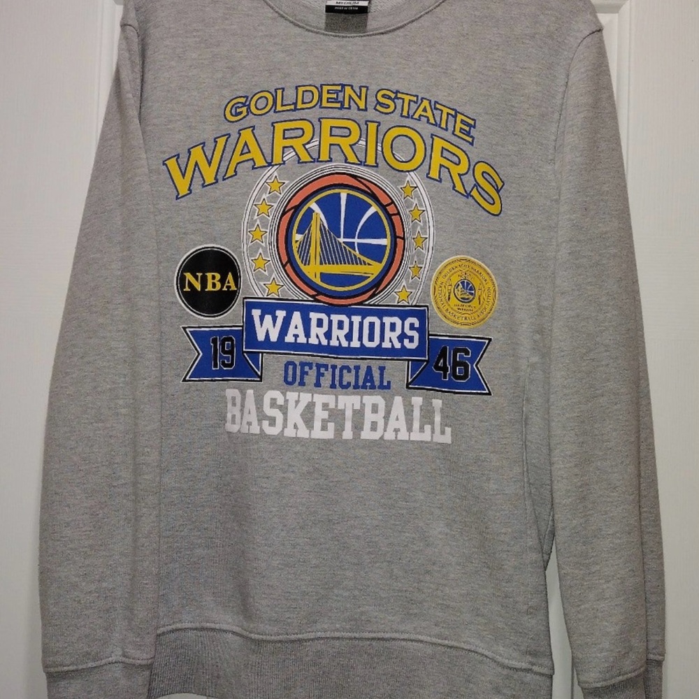 Golden State Warriors Gray Sweatshirt